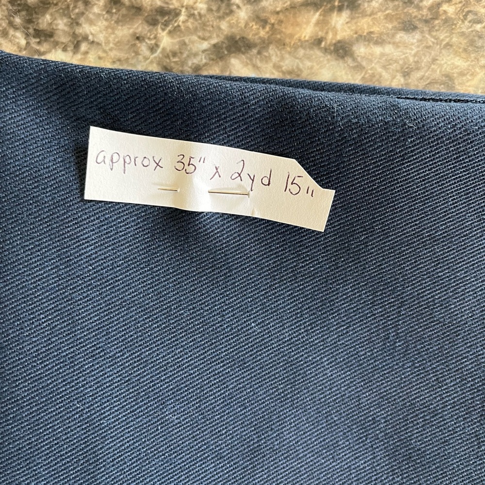 Dark Navy Twill Fabric